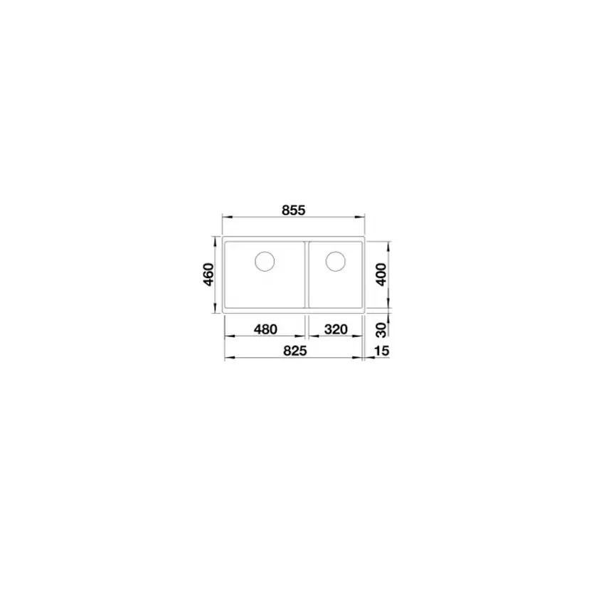 Diskho Blanco Subline 480/320 Silgranit Infino