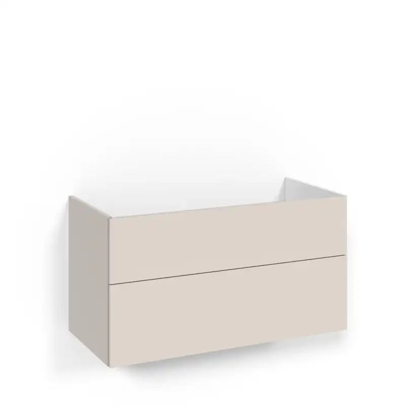 Crown Underdel 100x45 Beige Plain Push-open Bredd: 1000 mm, Beige, Handtag: Push-Open