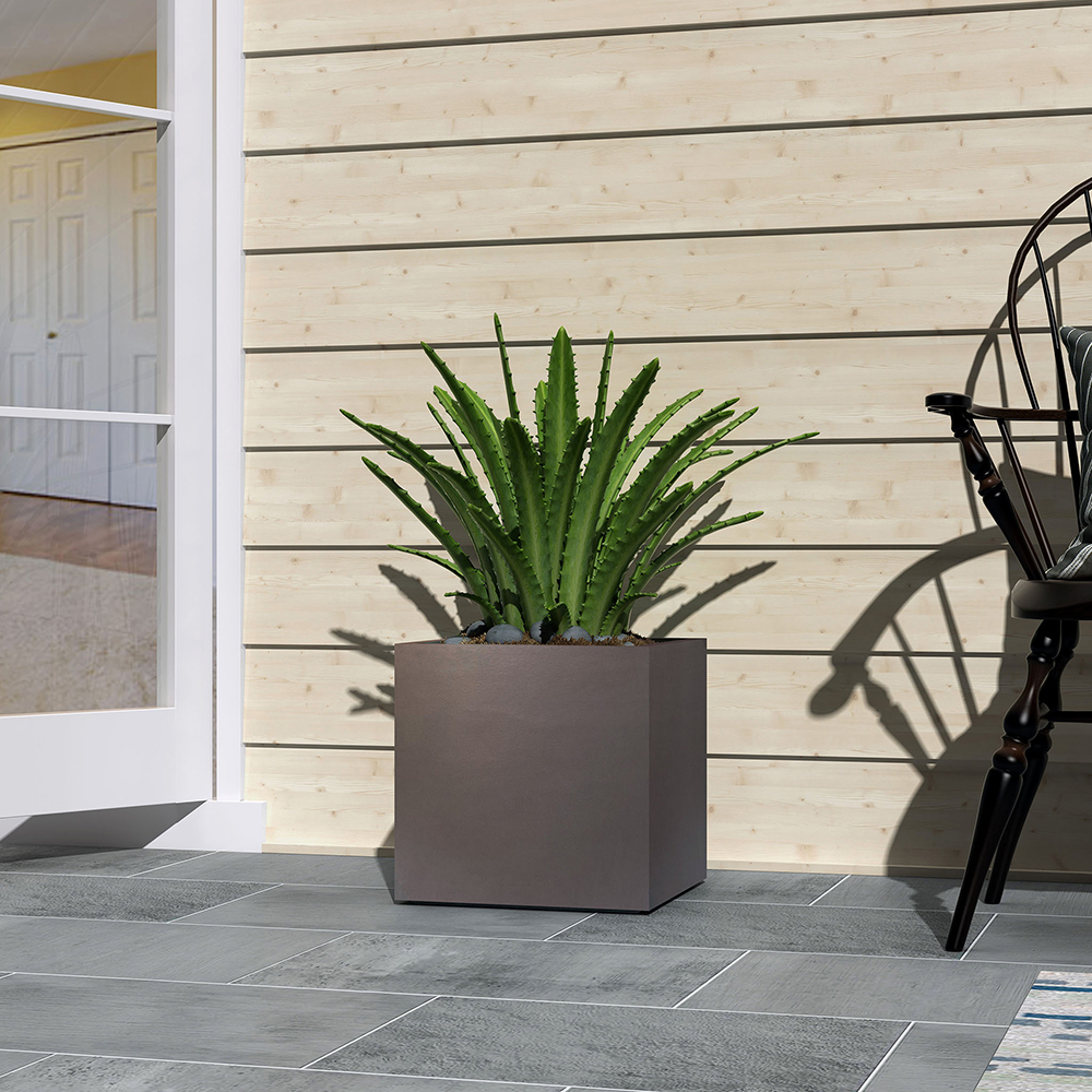 Kruka Lyfco Fyrkantig Mörkbrun