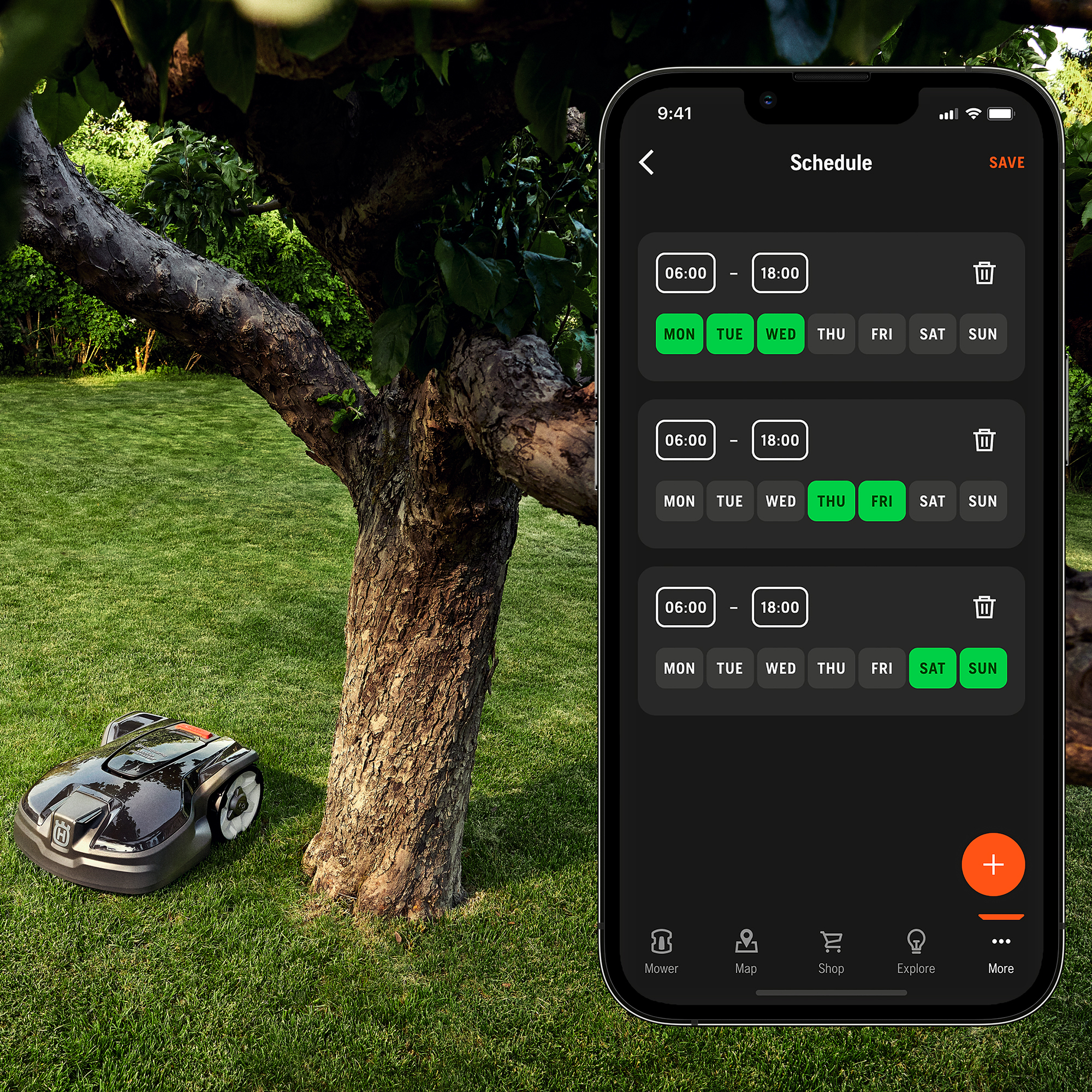 Robotgräsklippare Husqvarna Automower® 305E NERA