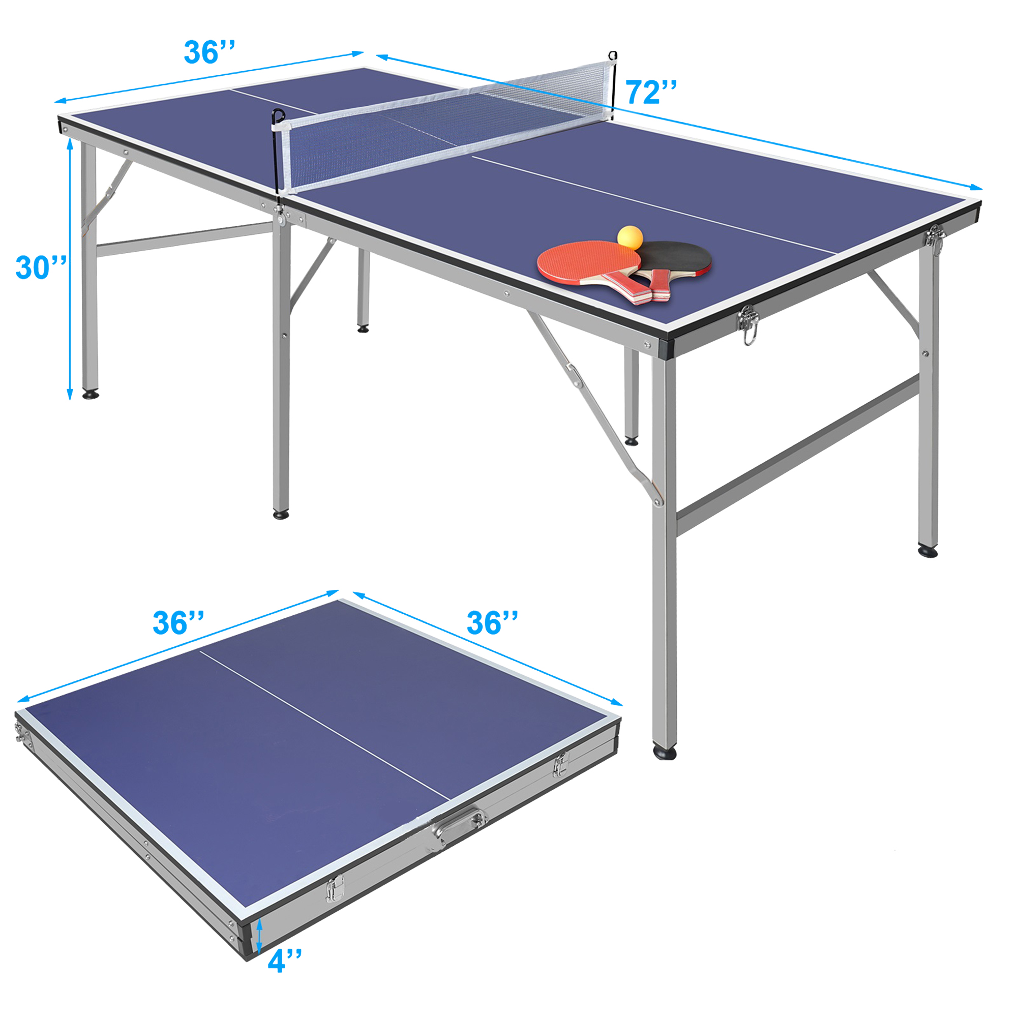 Pingisbord Nordic Games Hopfällbart 180 x 92 x 76 cm
