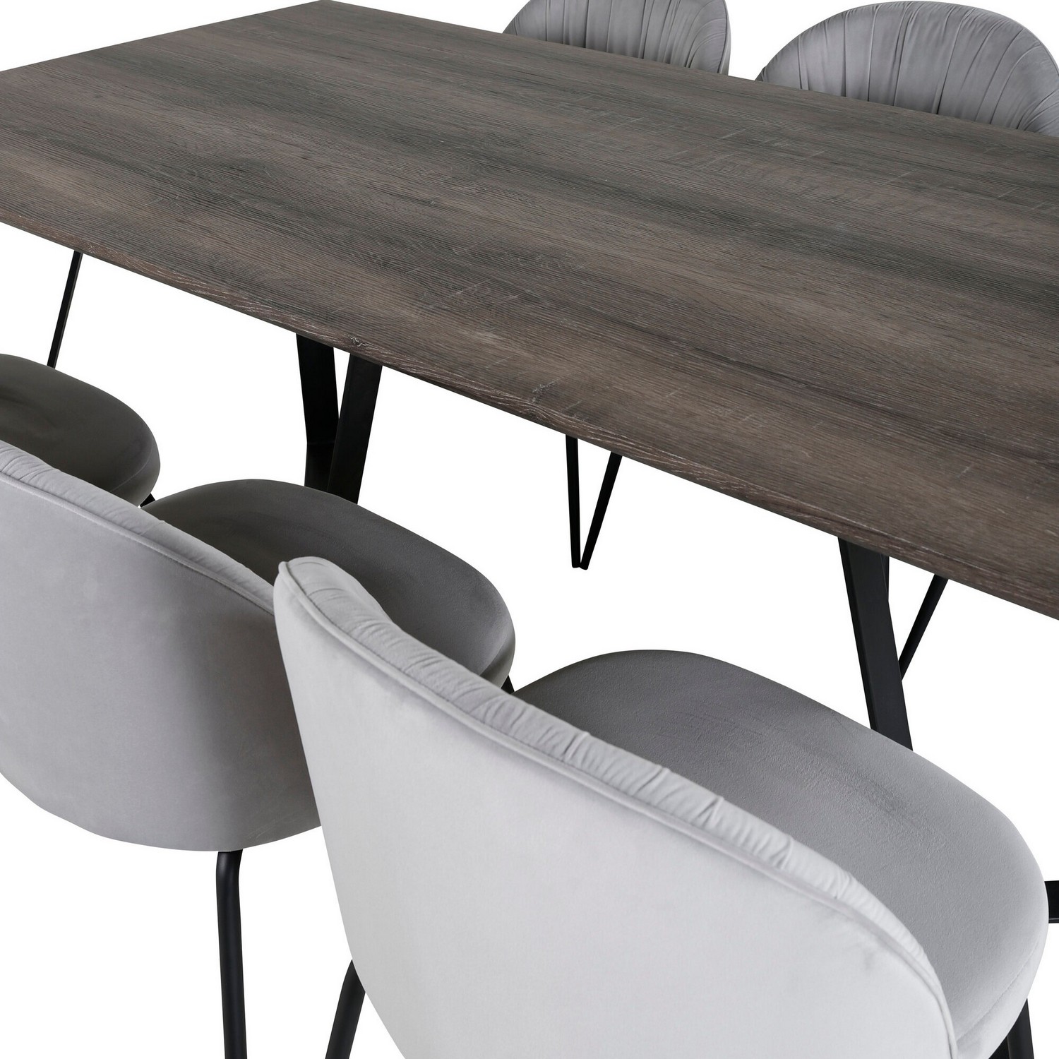 Matgrupp Venture Home Madde med 6 Wrigley Stolar Sammet