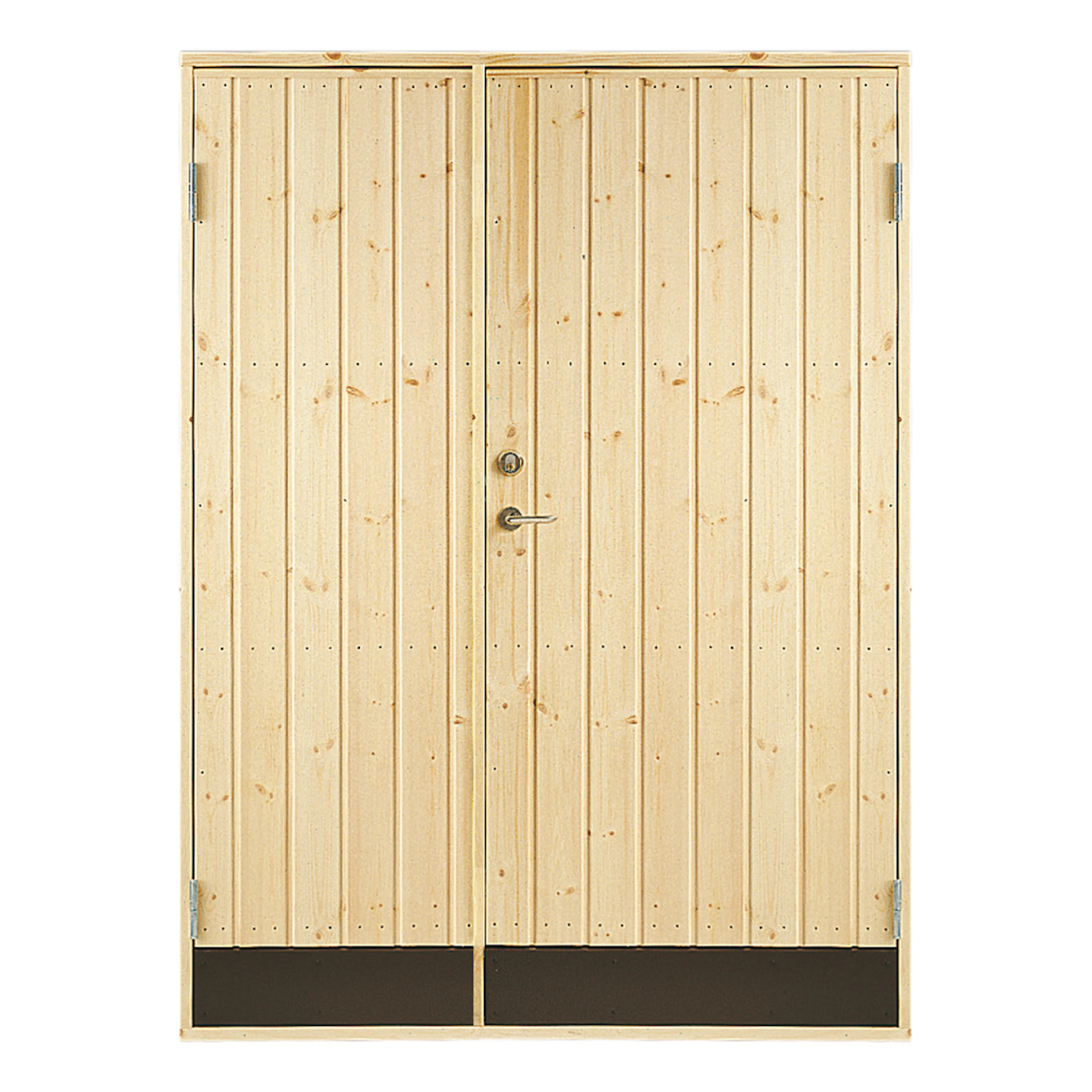Dubbeldörr Jabo 10° Rak 15,3x19 Obehandlad