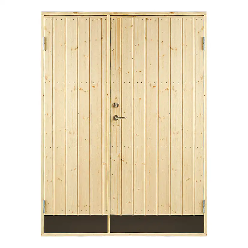 Dubbeldörr Jabo 10° Rak 15,3x19 Obehandlad
