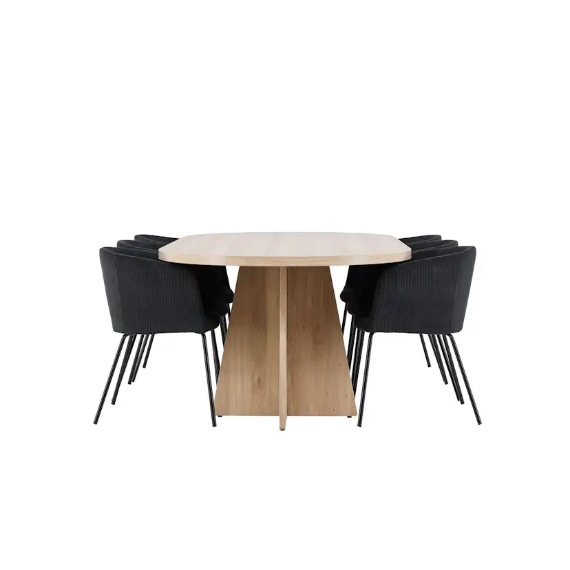 Matgrupp Venture Home Bootcut 230 med 6 st Berit Stolar