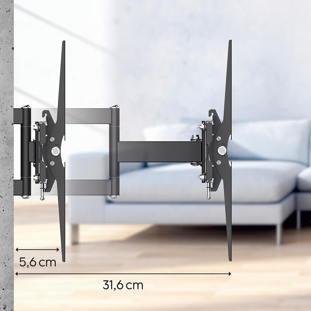 Väggfäste Hama Full Motion VESA upp till 200x200 48 tum