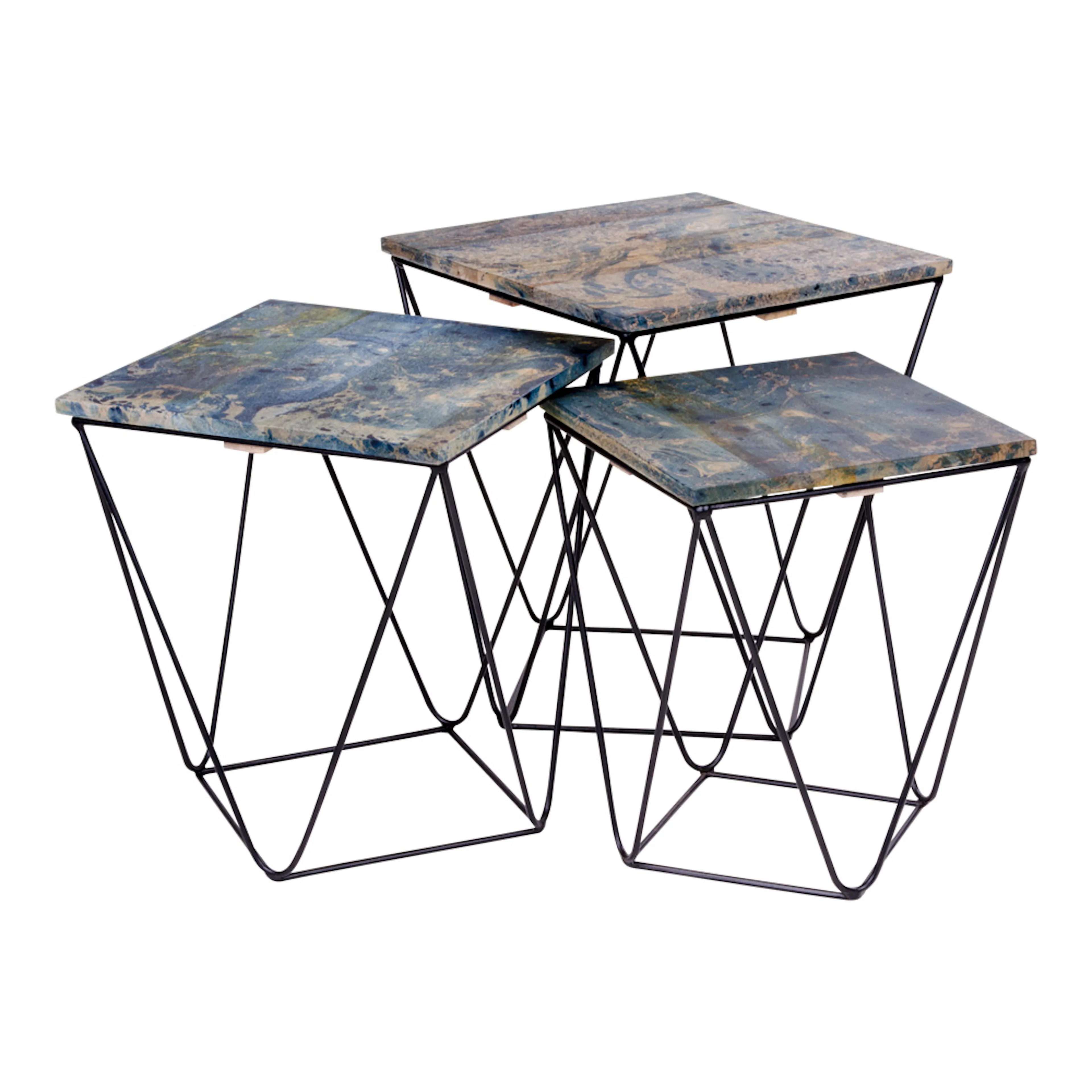 Sidobord House Nordic Ranchi Set om 3
