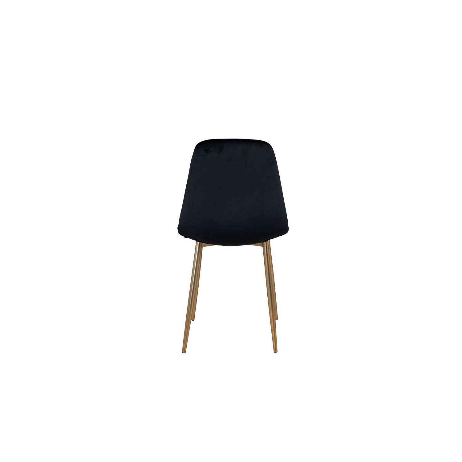 Polar Chair - Black Velvet / Matt brass leg Svart/Mässing