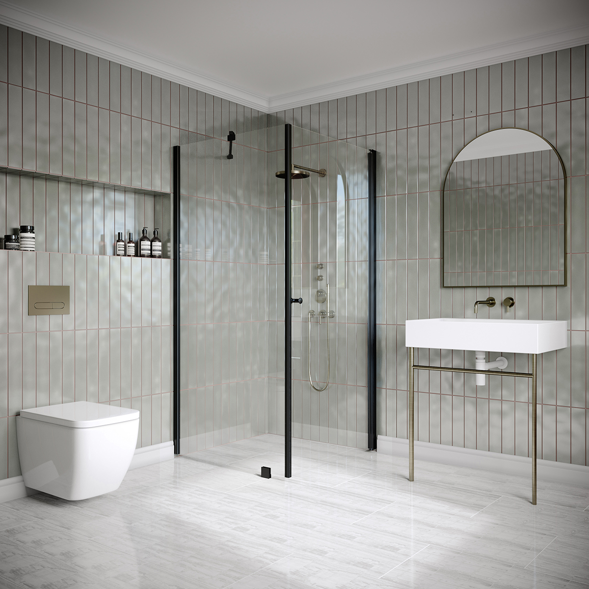 Duschhörn Hietakari Classic 146 Fast Vägg och Vändbar Dörr