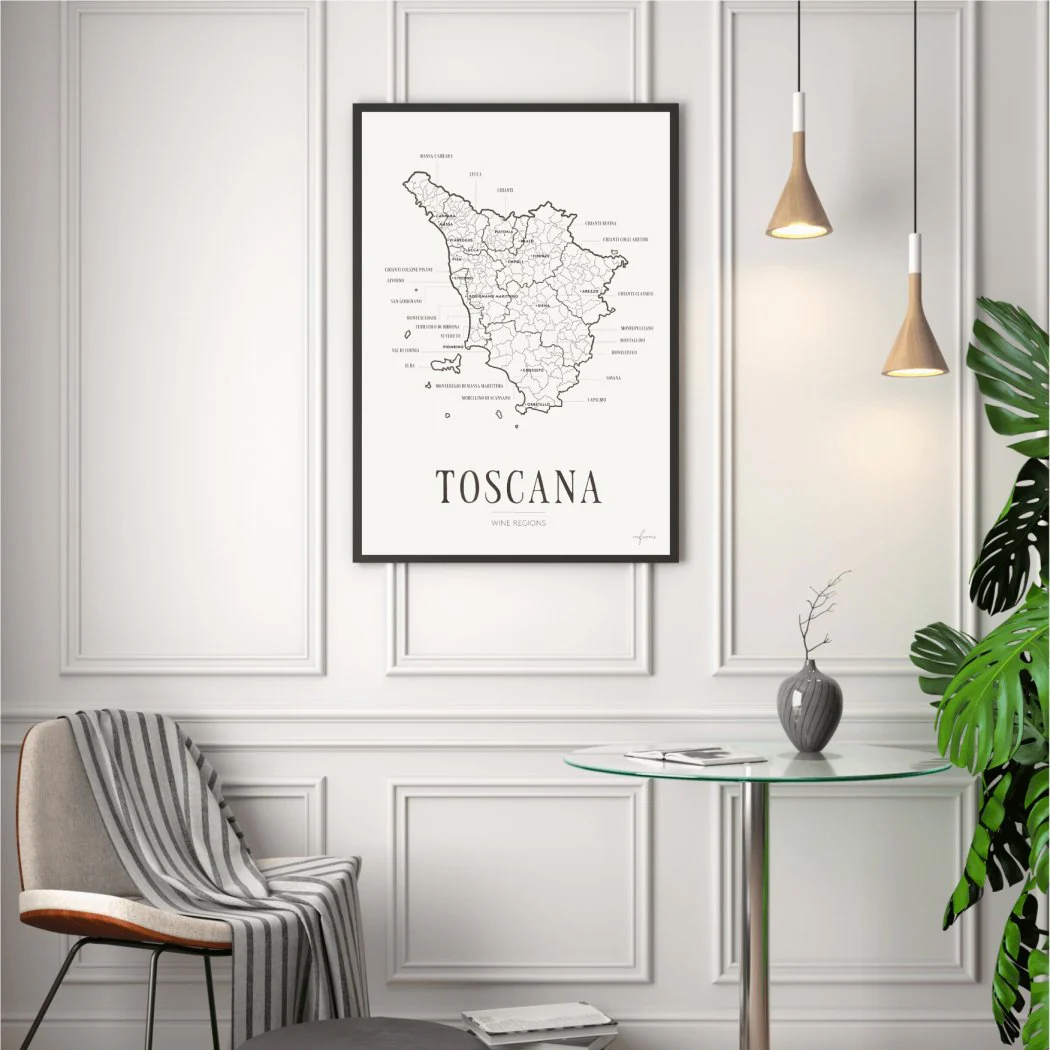 Poster Corkframes Vinkarta Toscana