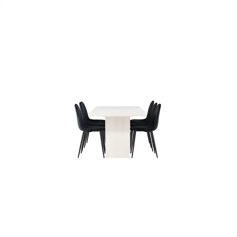 Matgrupp Venture Home Olga med 6 st Polar stolar