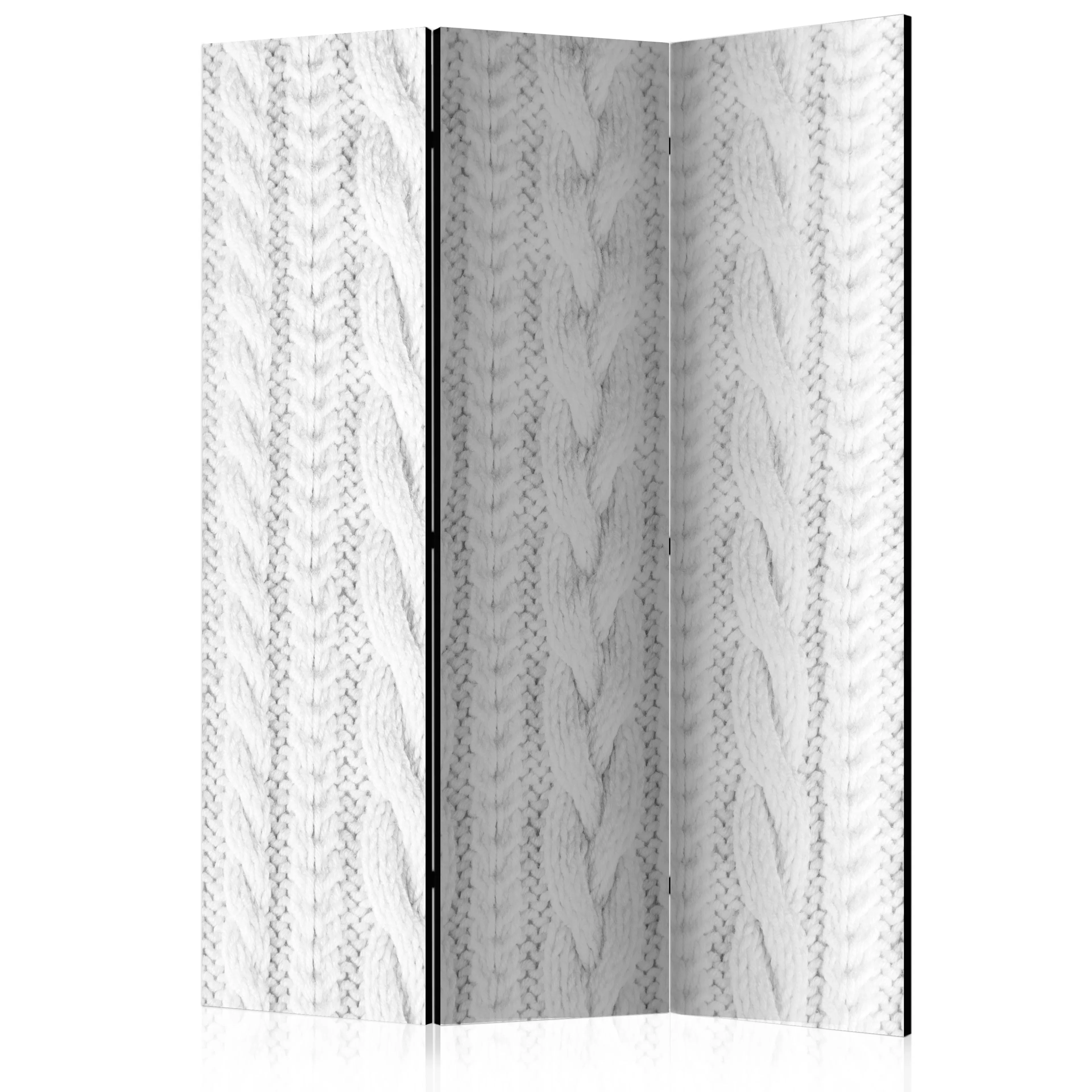 Rumsavdelare Skärmvägg Arkiio White Knit 135x172 cm