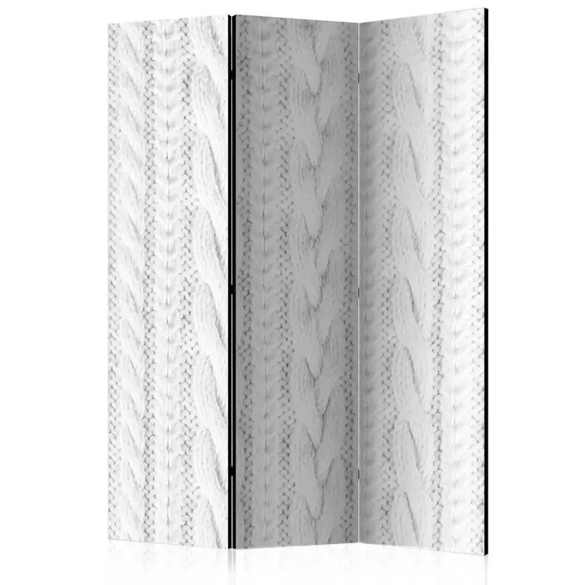 Rumsavdelare Skärmvägg Arkiio White Knit 135x172 cm