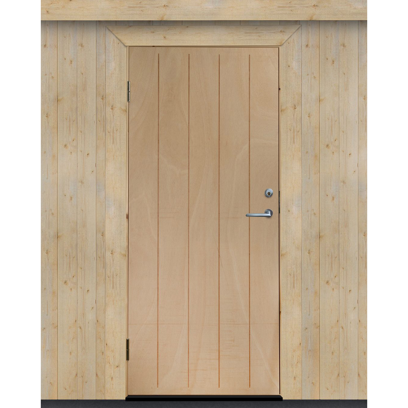 Varmförrådsdörr Jabo Obehandlad Spårfräst Plywood 9x20 dm
