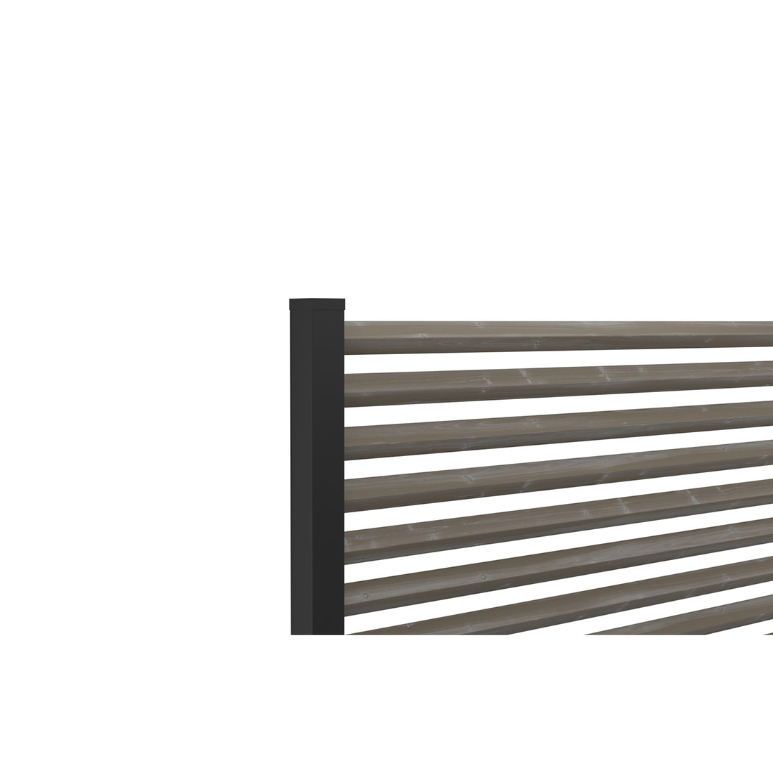 Ribba Öckerö Linax Grå 1490x45x45 4-pack FSC (B) 4-Pack
