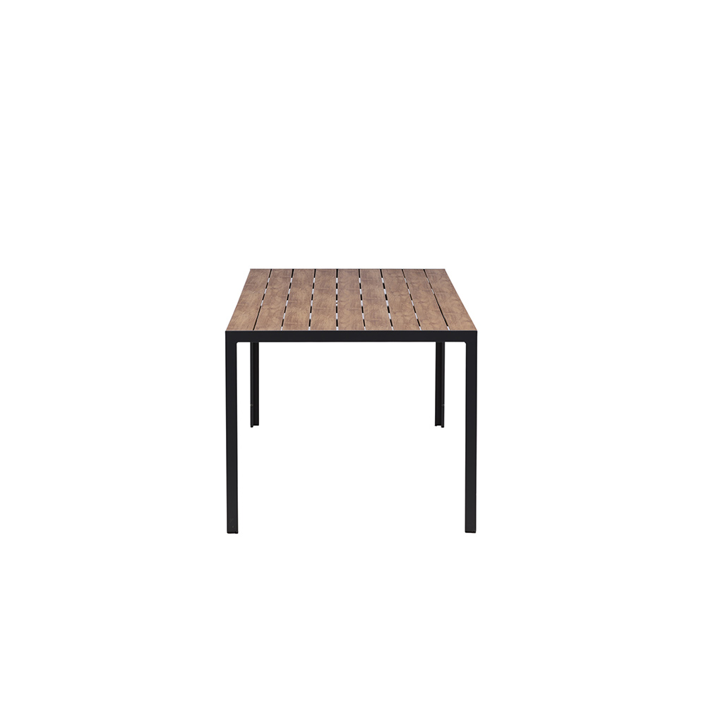 Break Diningtable Alumnium - Black / Nature Rectangular 90*2 Svart/Natur