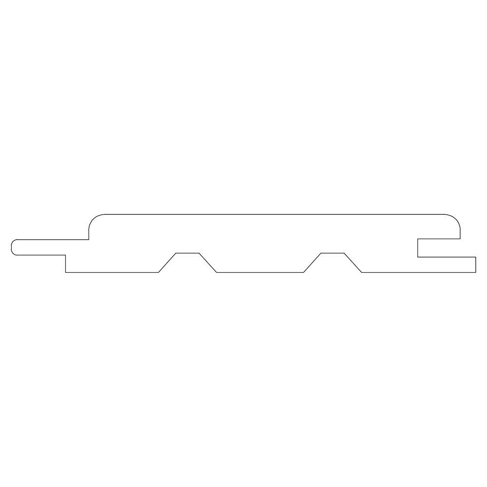 Bastupanel CENT STP 15x95x2400 Gran Bastuskyddad Svart