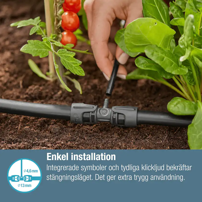 Gardena T-koppling reducering 13mm
