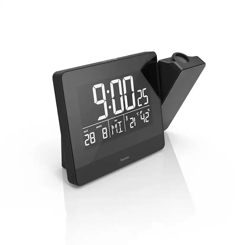 Väckarklocka Hama Projektion Plus Charge Digital Klocka med Projektor Svart