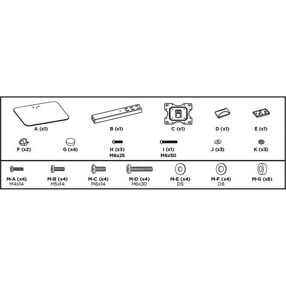 Bordsstativ Mozi Small för 23-43 tum