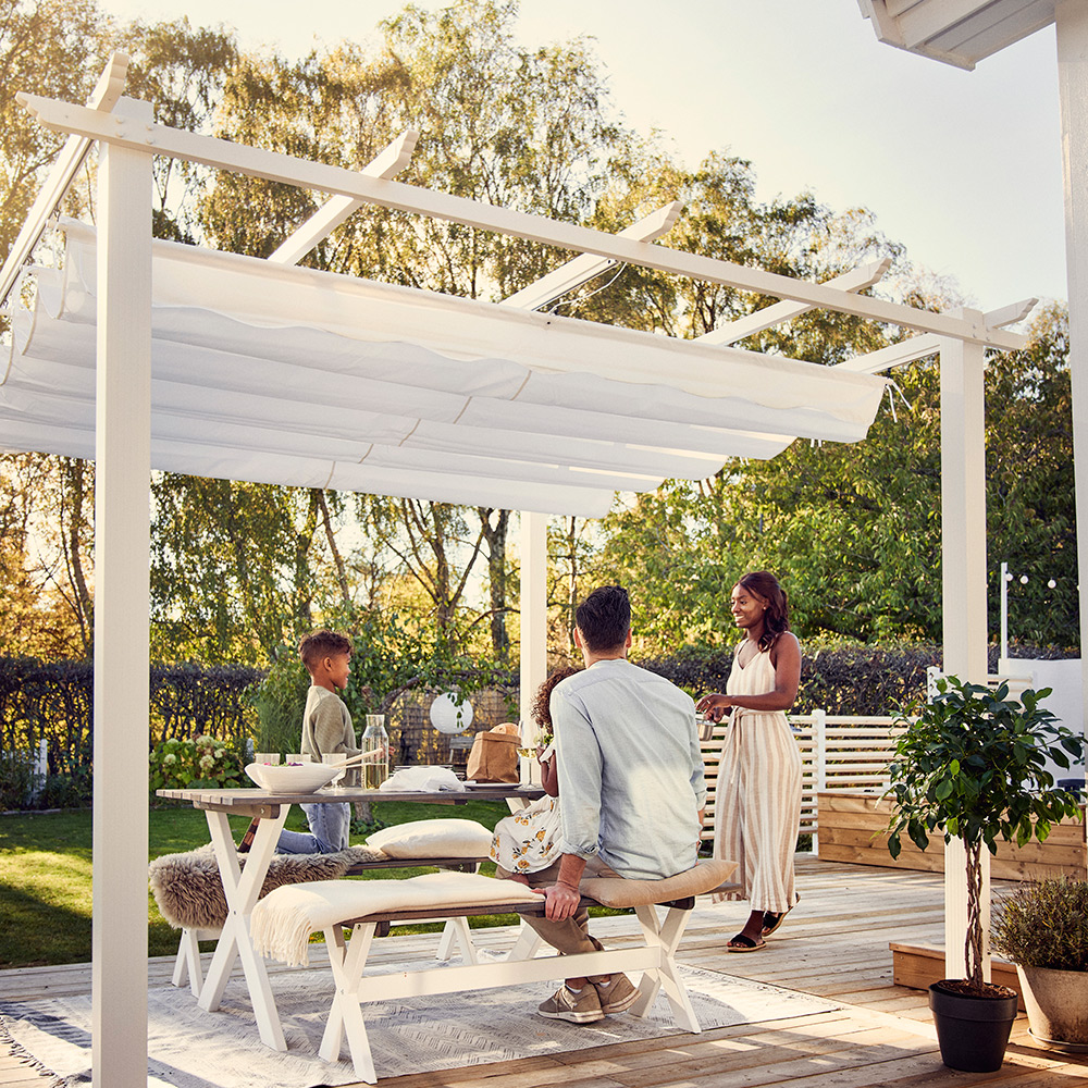 Pergola 4x4 m Vit Vit