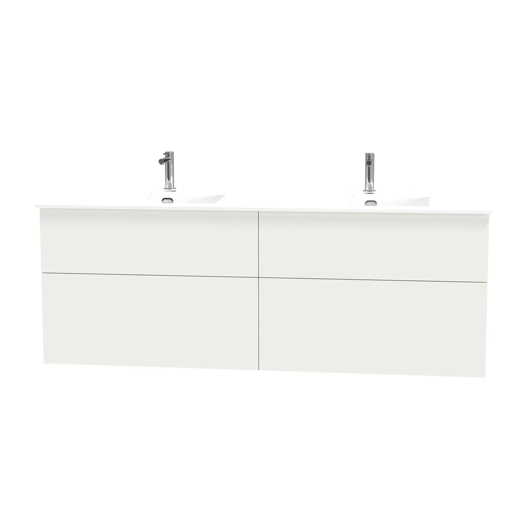 Kommod Miller Badrum City 160, Vit Vit