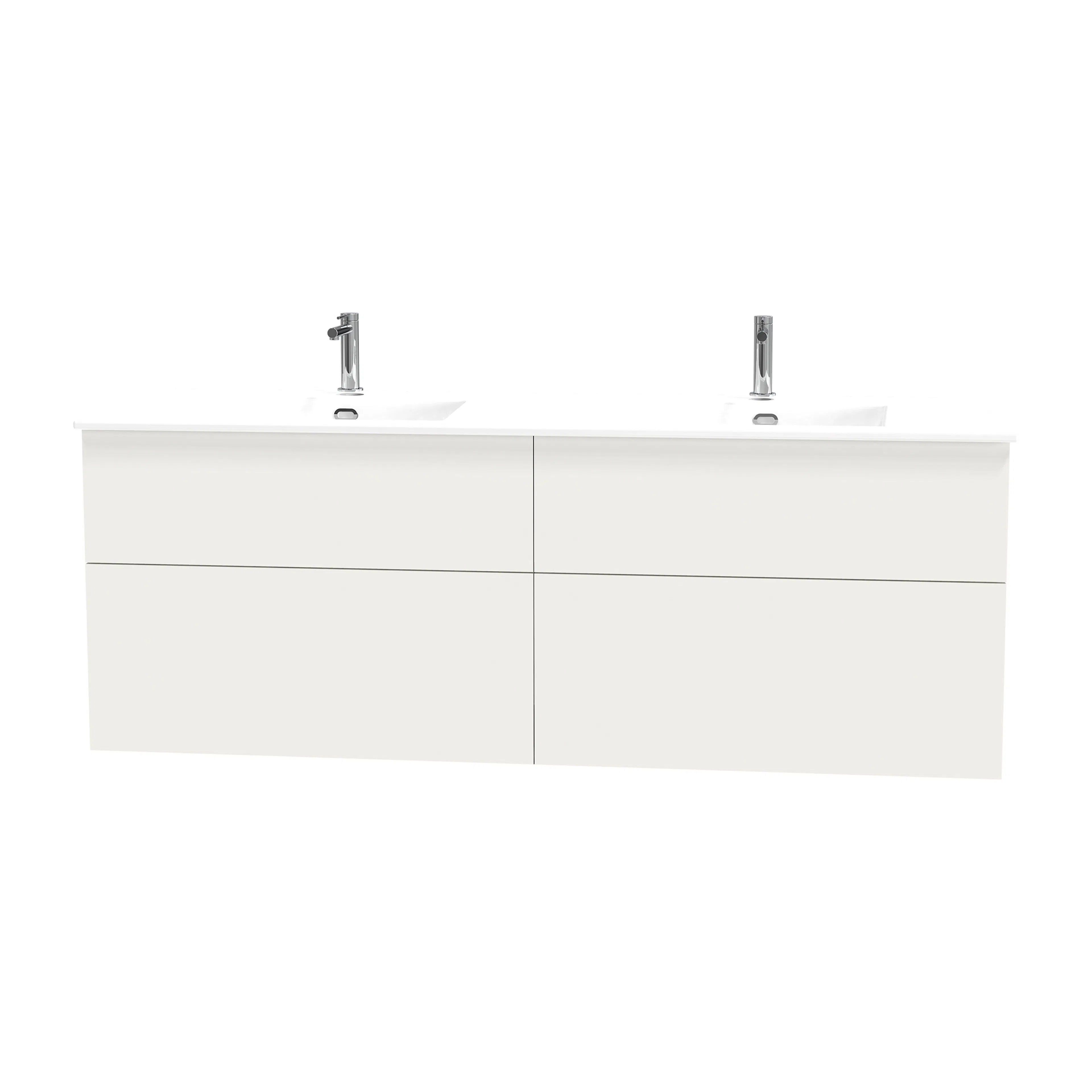 Kommod Miller Badrum City 160, Vit Vit