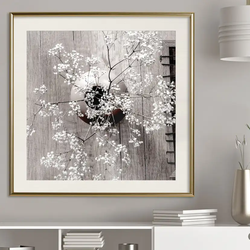 Poster Artgeist Affisch Dried Flowers Fyrkantig