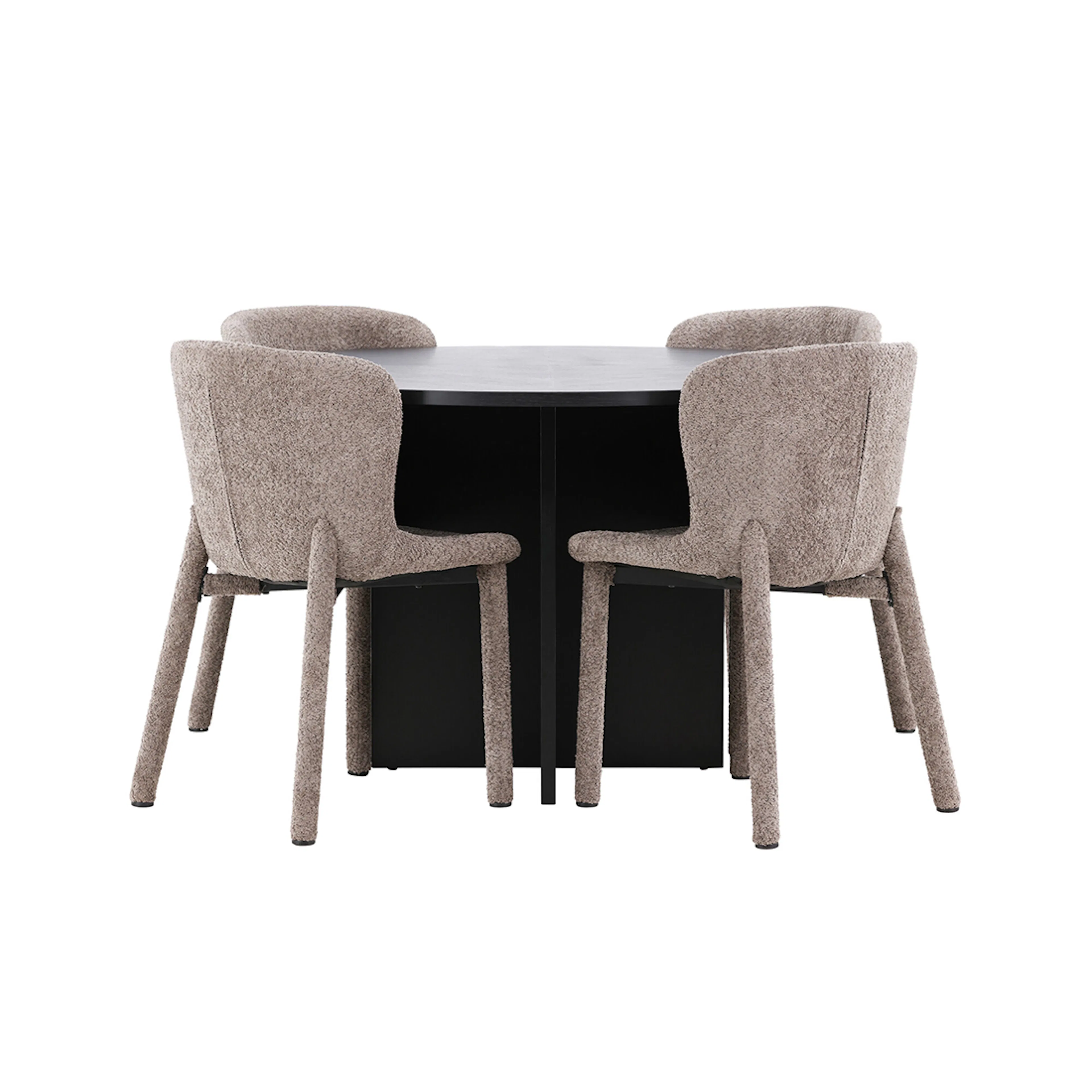 Matgrupp Venture Home Strada Ø120 cm med 4st Astoria Matstolar