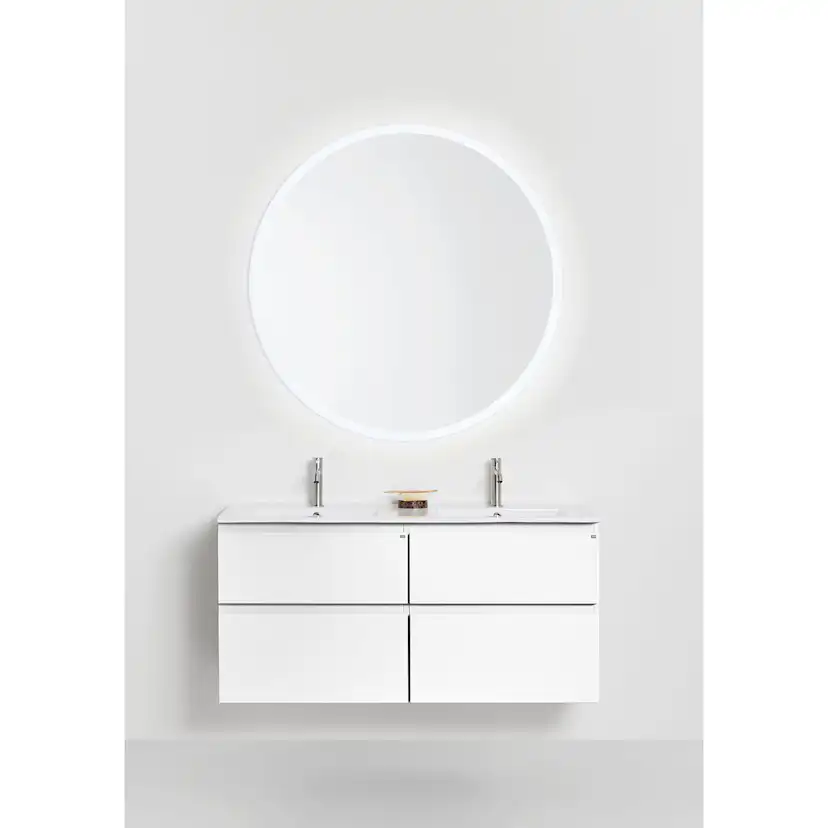 Tvättställsskåp Hafa Go Plus med Tvättställ Vit, B: 1210mm
