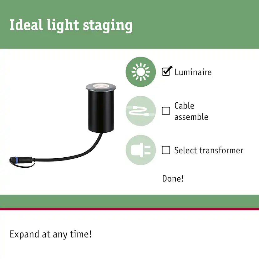Pollare LED Paulmann Classic Mini Plug & Shine IP44 24V