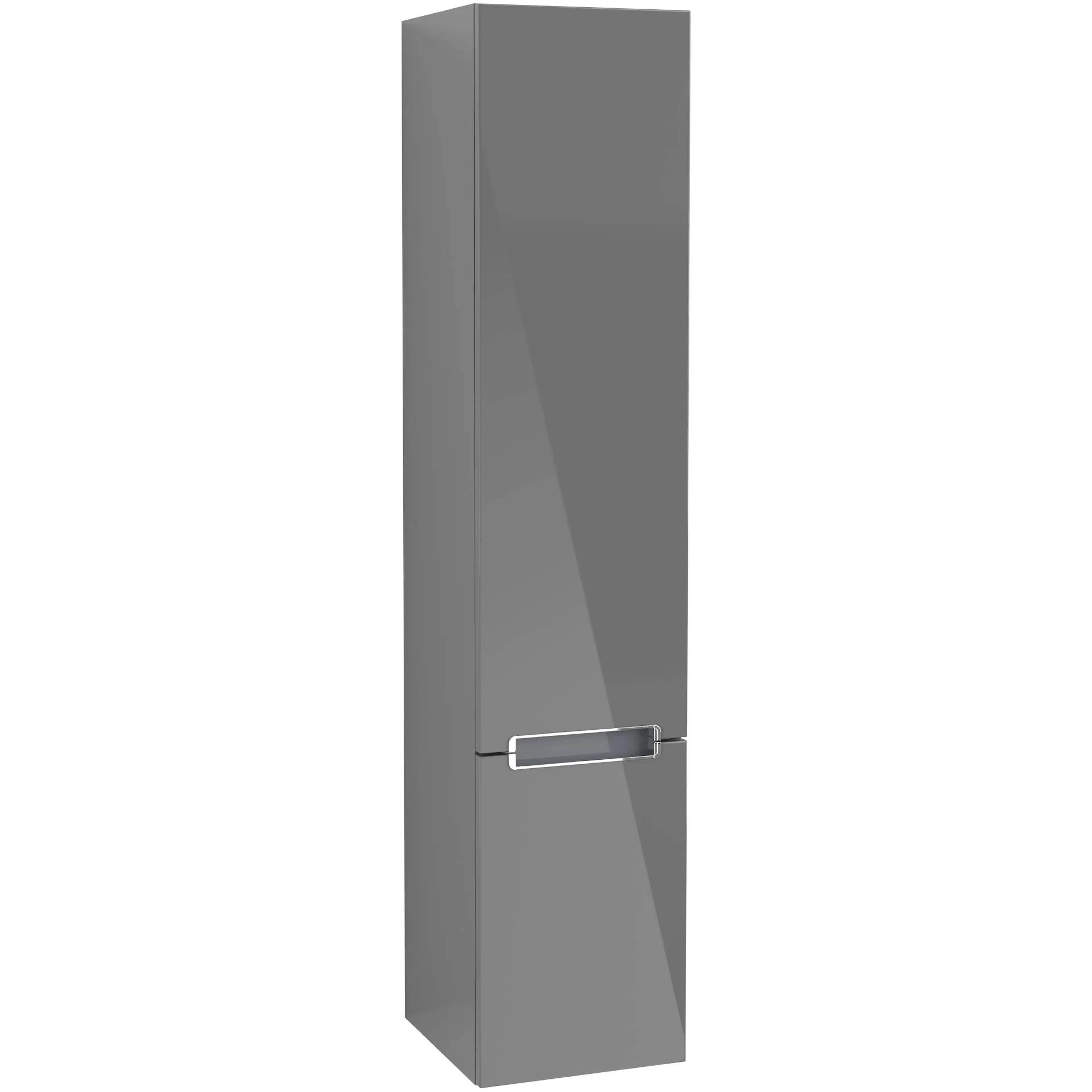 Högskåp Villeroy & Boch Subway 2.0 A70910FP Grå Högblank, Gångjärn Vänster, Handtag: Krom