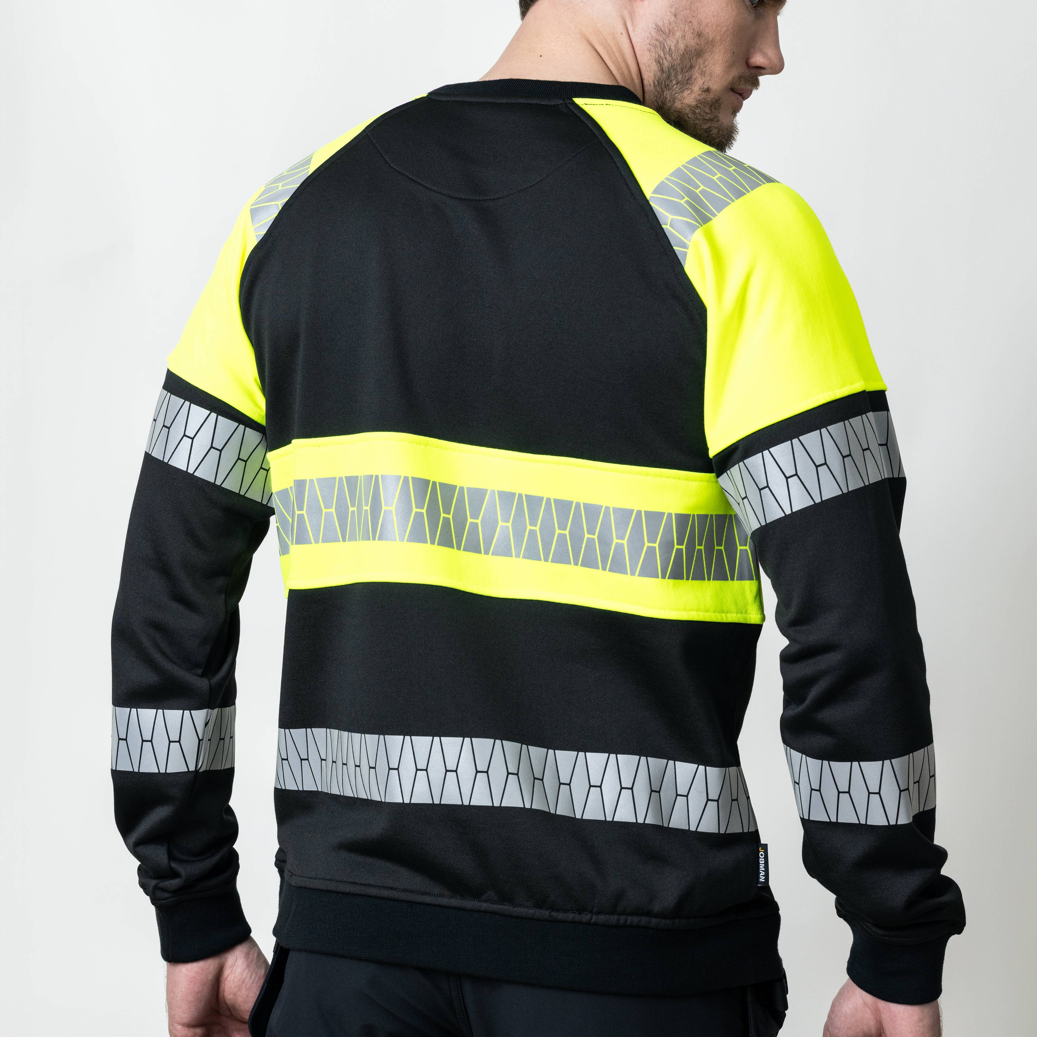 Sweatshirt Varsel Svart/Gul V M M