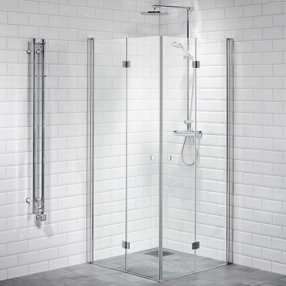 DHÖRN LUSSO1 VIKDÖR 90X90 KLAR LxB: 900x900 mm