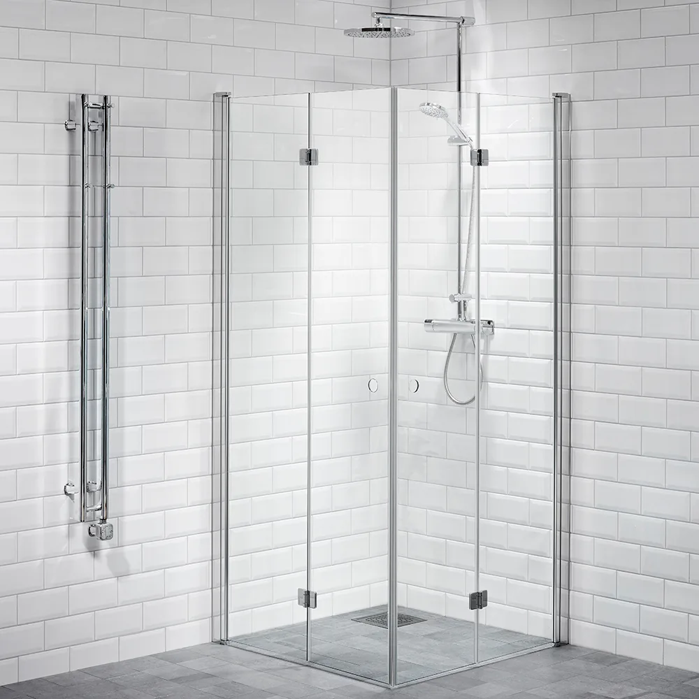 DHÖRN LUSSO1 VIKDÖR 90X90 KLAR LxB: 900x900 mm