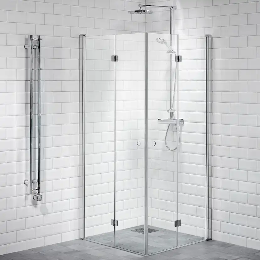 DHÖRN LUSSO1 VIKDÖR 90X90 KLAR LxB: 900x900 mm