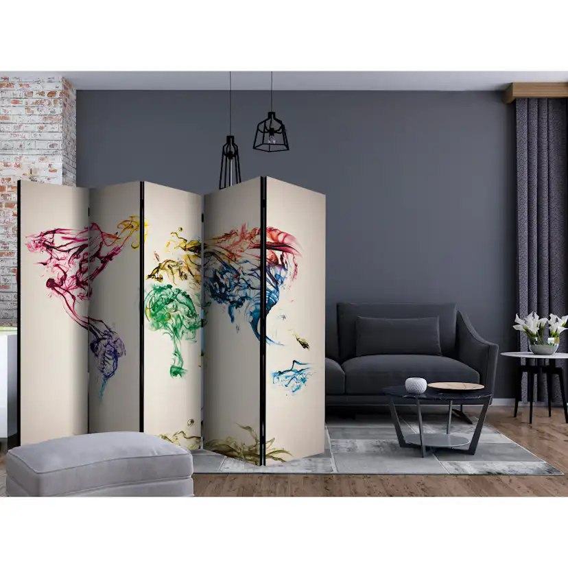 Rumsavdelare Skärmvägg Arkiio Dancing Smoke Trails II 225x172 cm