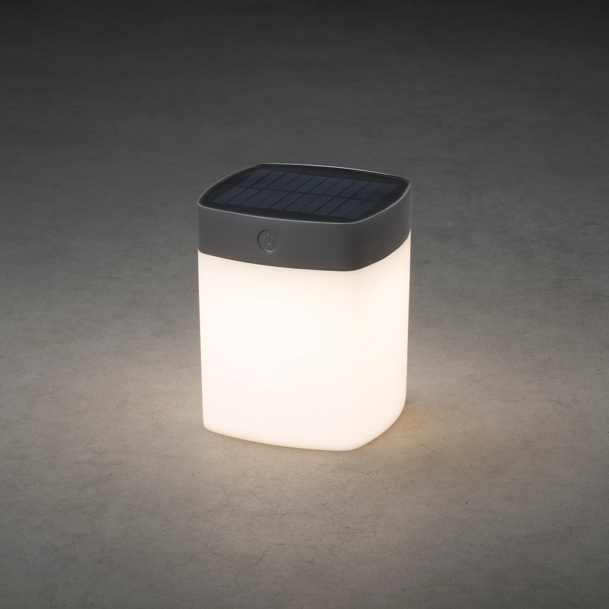 Solcellslampa Gnosjö Konstsmide Assisi Cylinder Kvadrat LED 1W