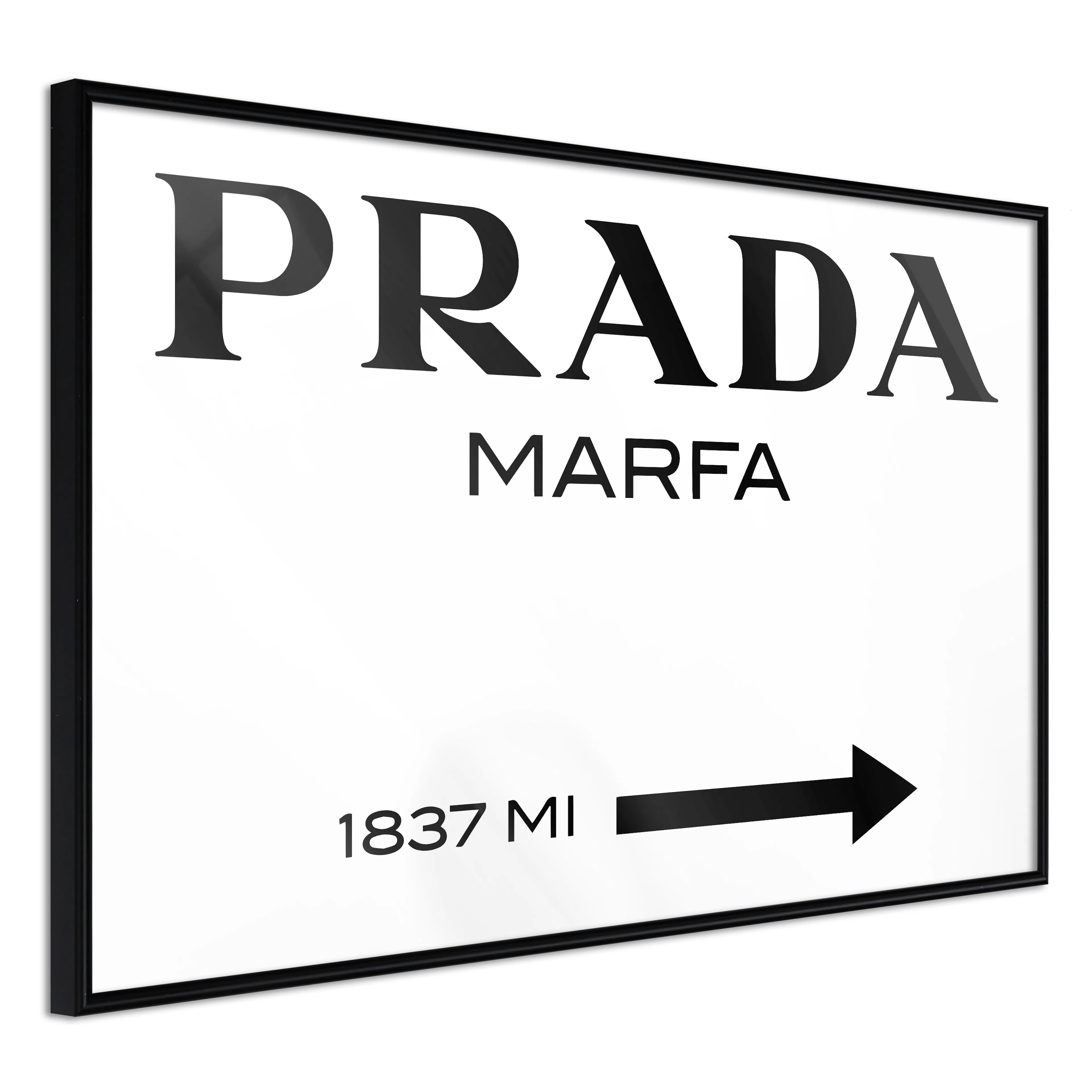 Affisch - Prada Marfa [Poster] 30x20 Svart ram, 30x20 cm
