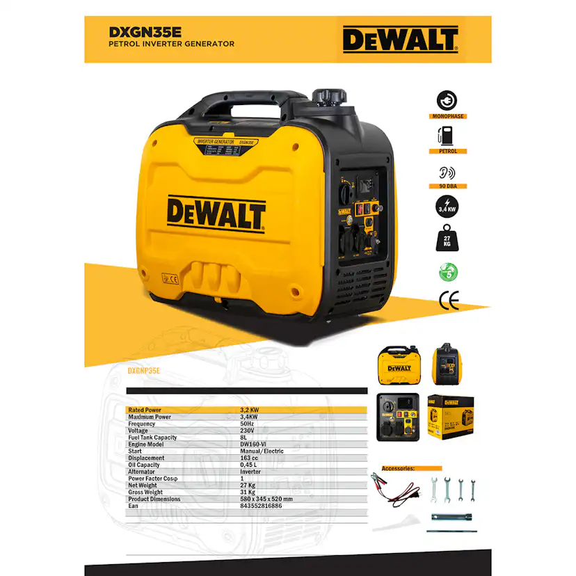 Elverk DeWalt DXGNi35E