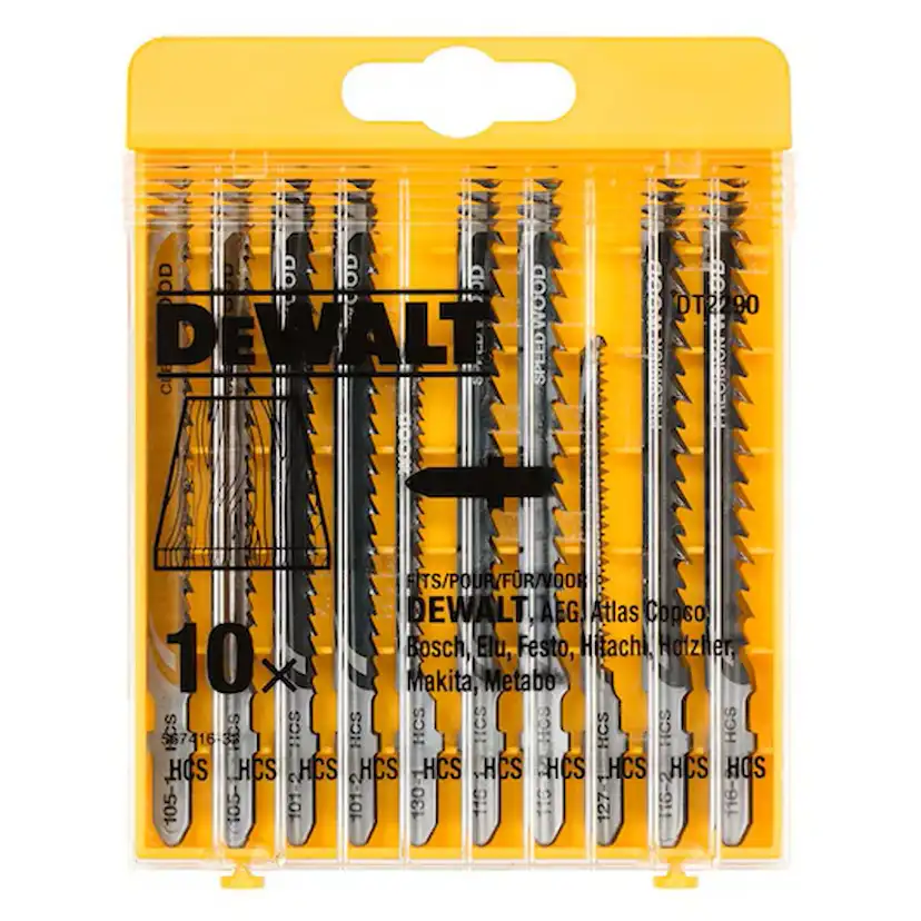 Sticksågsblad DeWalt DT2290 För Trä 10 Delar