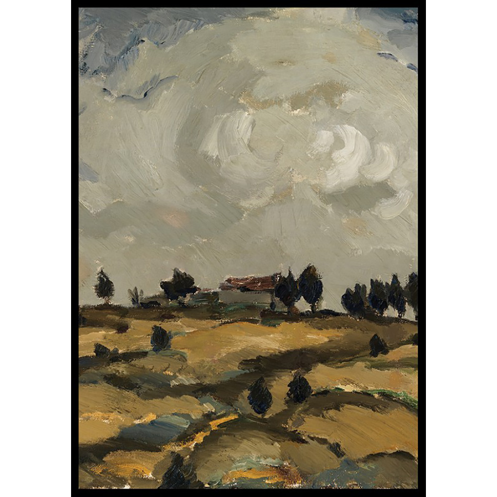 Poster Gallerix Autumn Landscape With Clouds By Ilmari Aalto