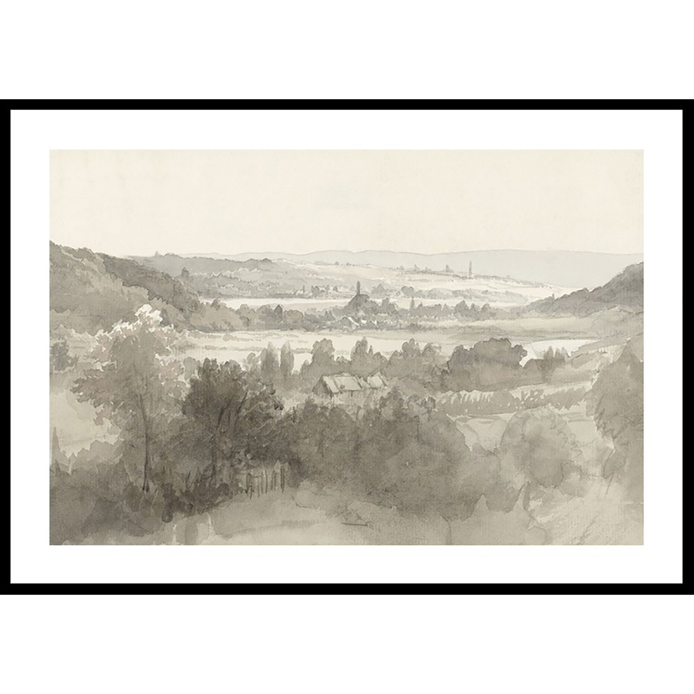 Poster Gallerix Gezicht Op Een Dal By Willem Bodeman