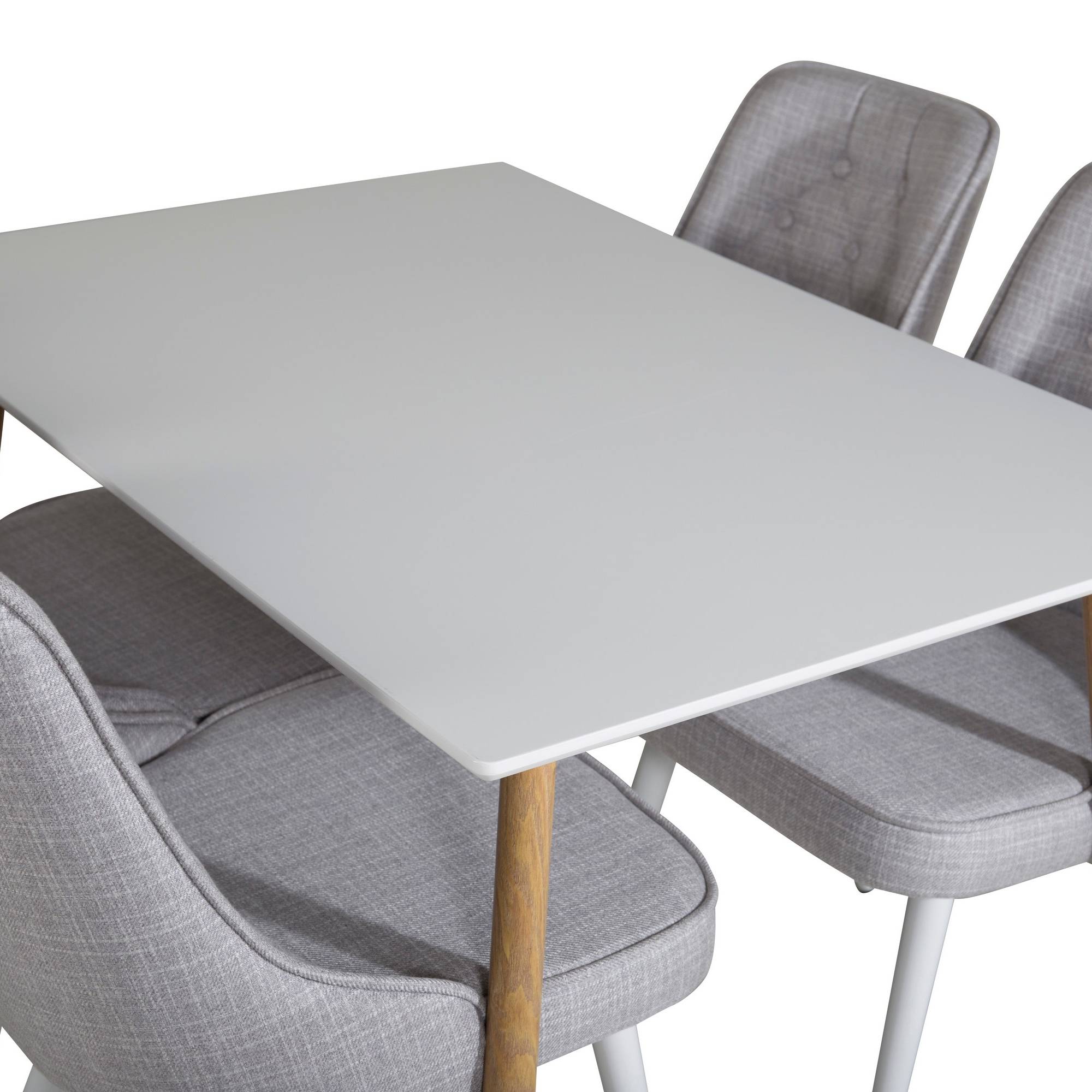 Matgrupp Basic Home Pontus Rektangulärt Matbord 120 cm med 4 Valera Matstol