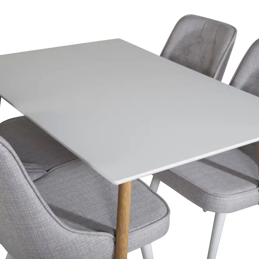 Matgrupp Basic Home Pontus Rektangulärt Matbord 120 cm med 4 Valera Matstol