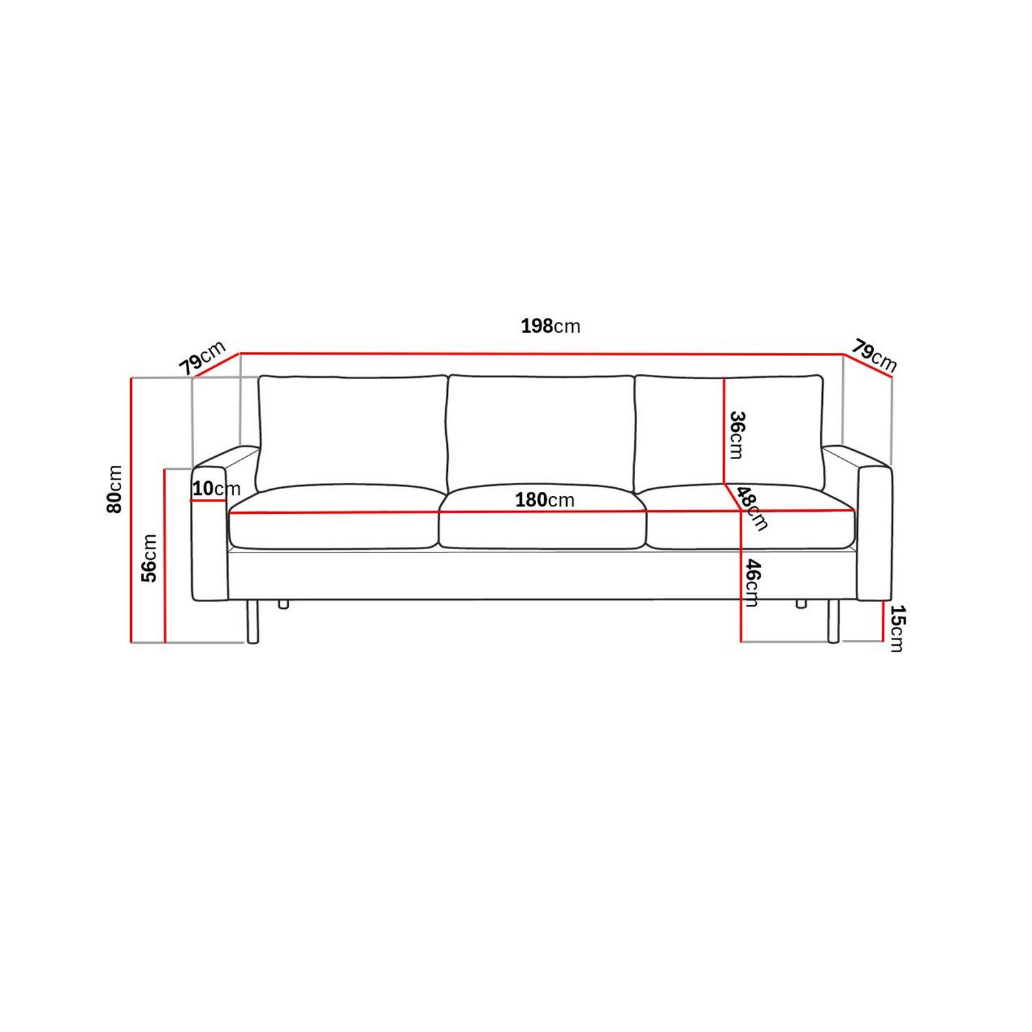 Soffa Scandinavian Choice Peppe 3-sits