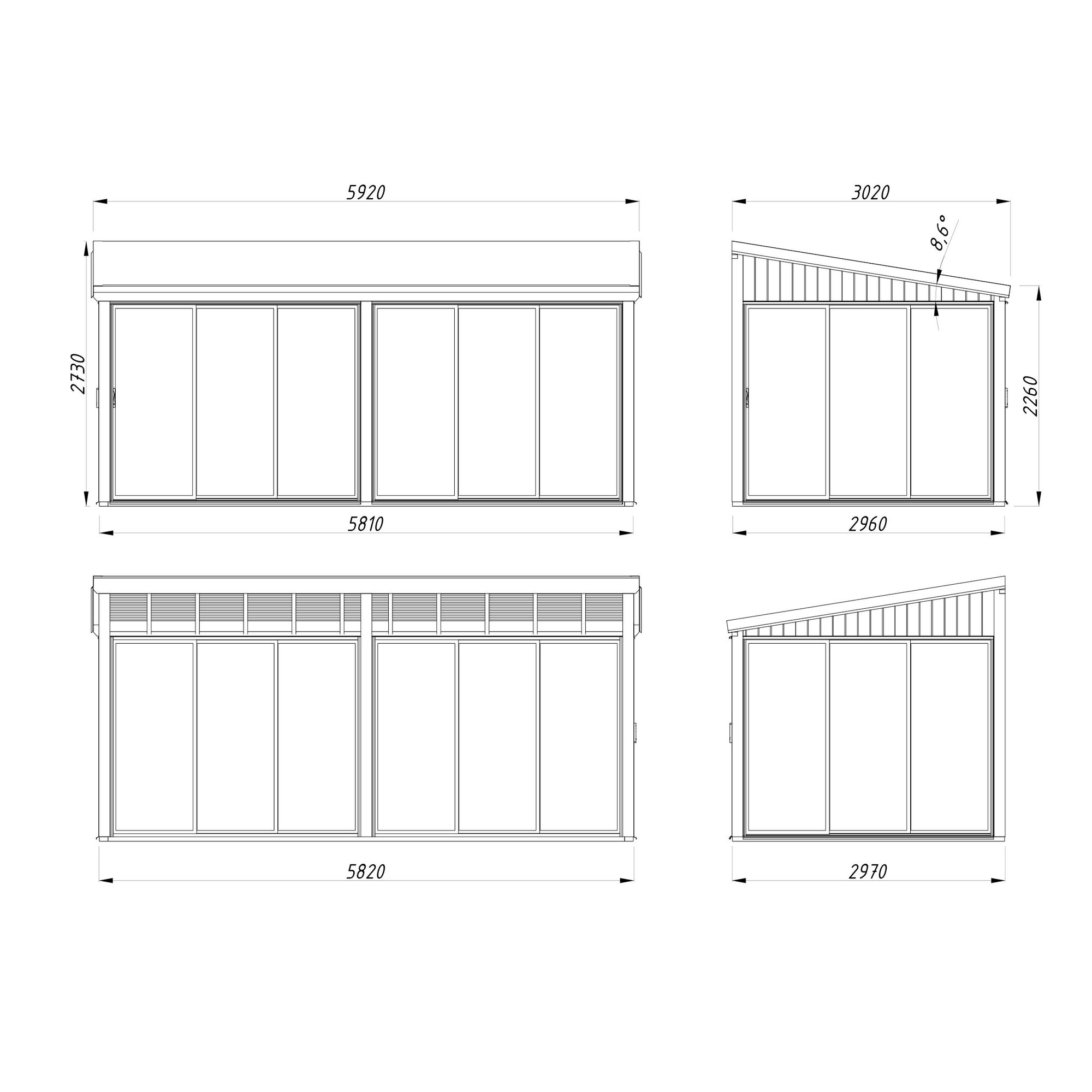Uterum Palmako Lumi 17,3 m² (inv. 16,2 m²) Slide