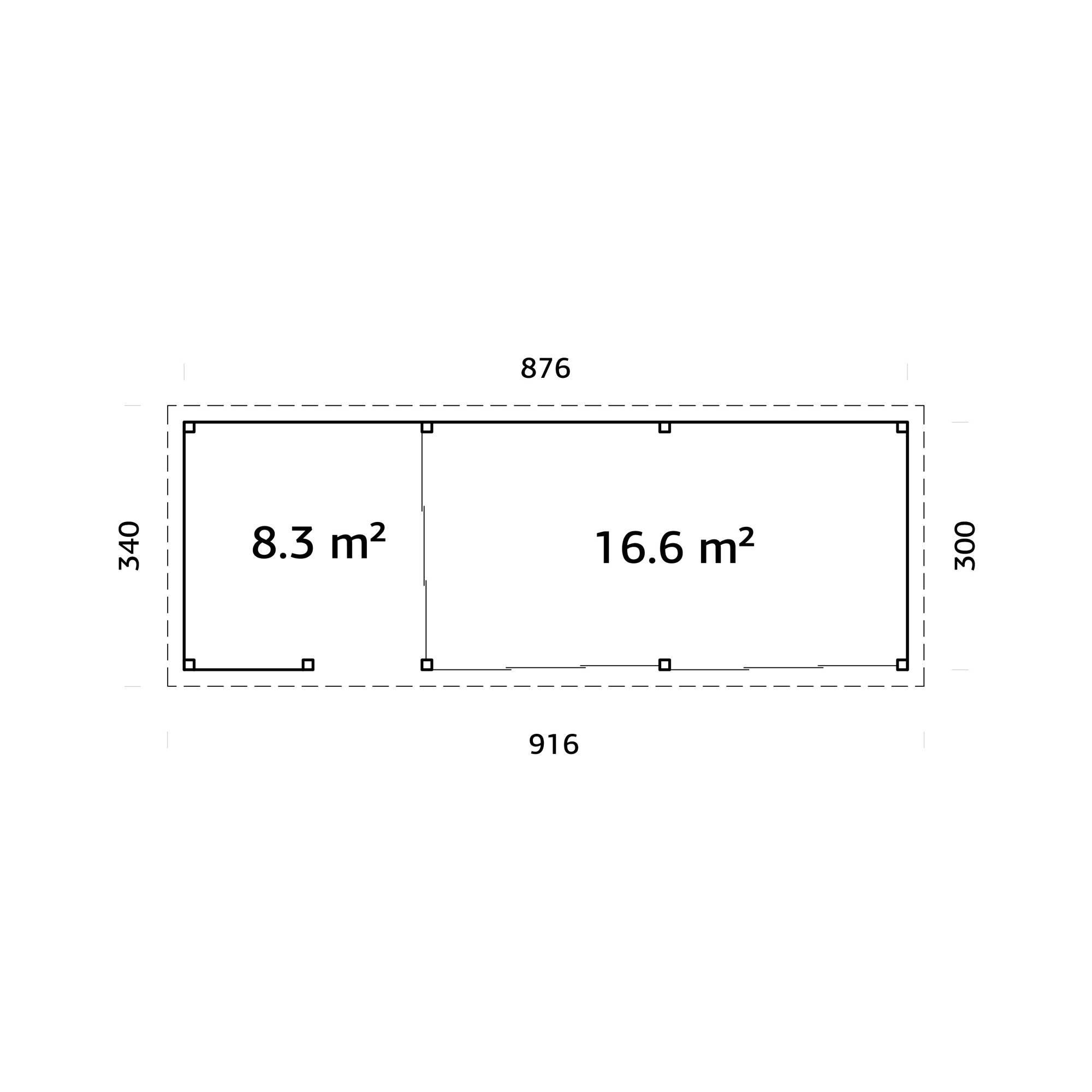 Uterum Palmako Lenna 24,9 m2 Set 719 Slide Plus
