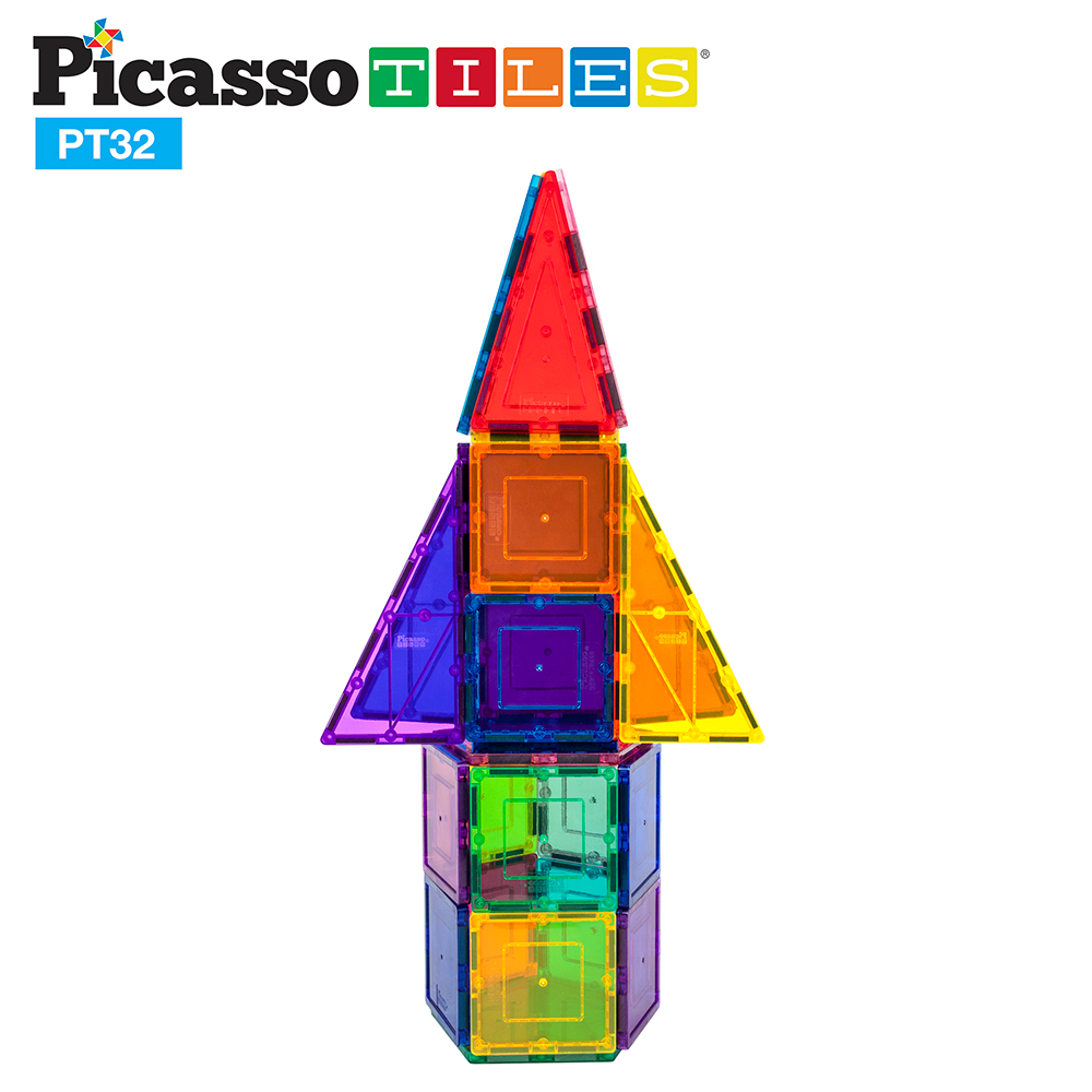 Magnetplattor Picasso Tiles 32 bitar