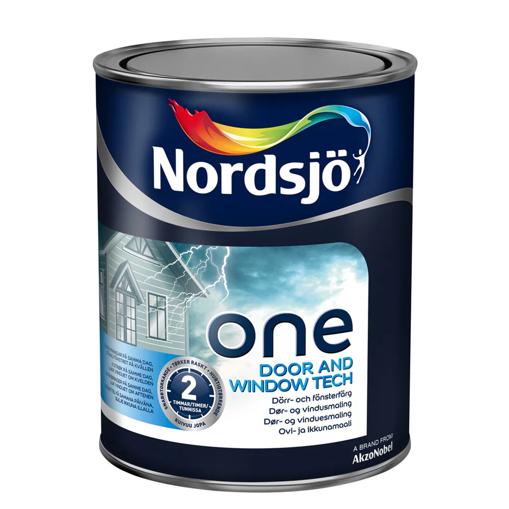 NORDSJÖ ONE DOOR & WINDOW TECH VIT 1 L Volym: 1 L, Vit